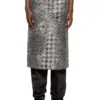 de- rathian-fsh Midi skirt in Prince of Wales jacquard denim