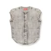 de-roset-s Short-sleeve denim shirt with athletic stripes