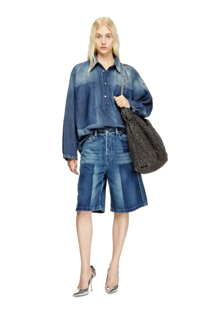 de-sire-short Shorts in contrast-effect denim