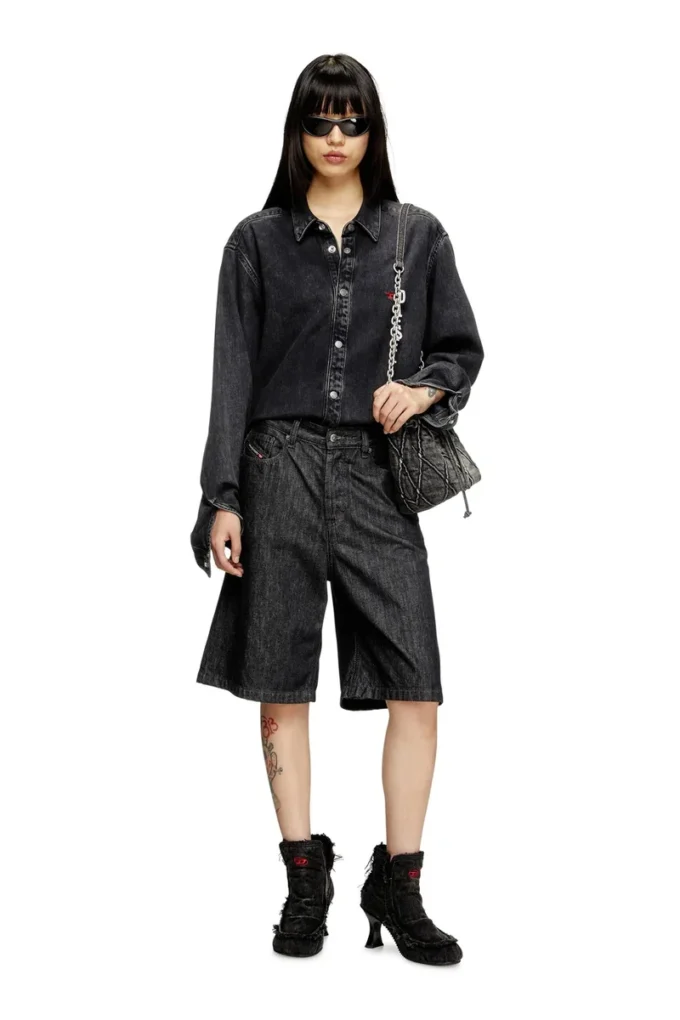 de-sire-short Shorts in rinse-wash denim
