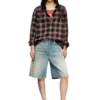 de-sire-short Shorts in worn-effect denim