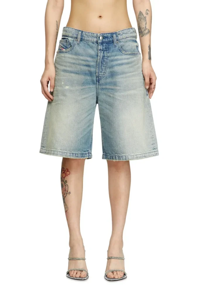 de-sire-short Shorts in worn-effect denim