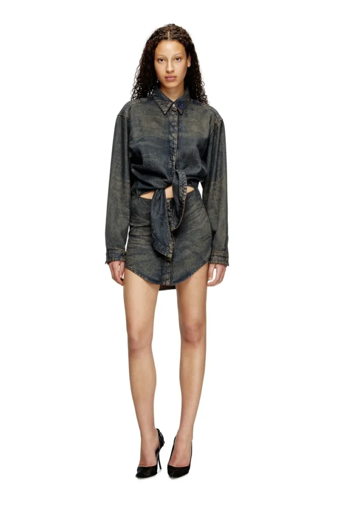 de-susan-s Dress in fluid denim
