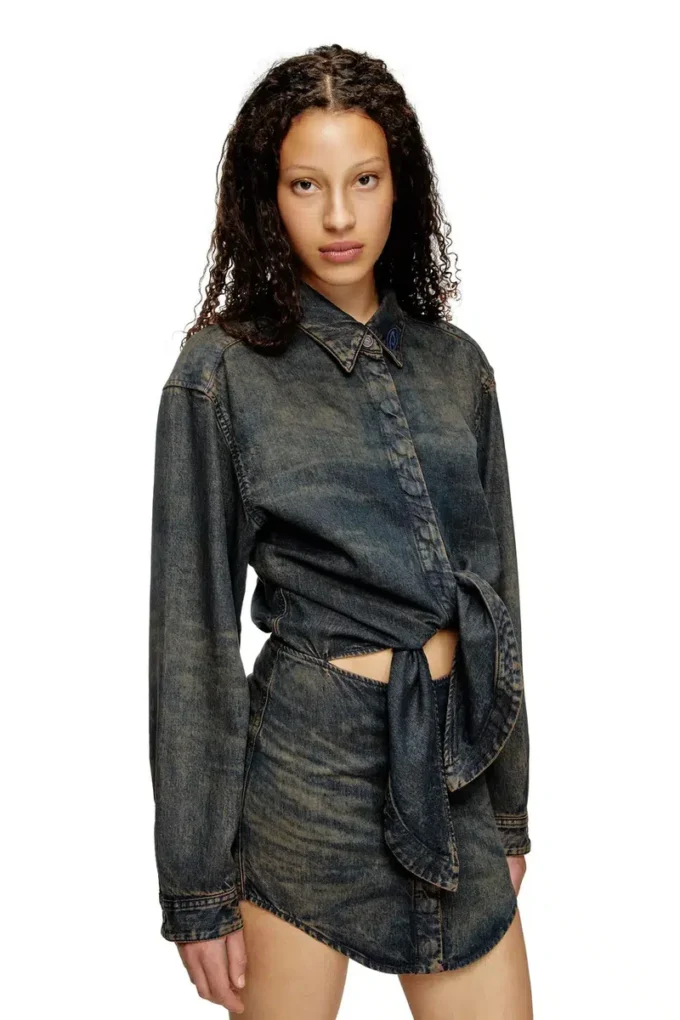 de-susan-s Dress in fluid denim