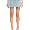 de-sweny-s Mini skirt in graphic denim with crystals