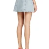 de-sweny-s Mini skirt in graphic denim with crystals