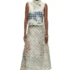 de-tapi-fsh2 Sleeveless top in houndstooth-weave denim