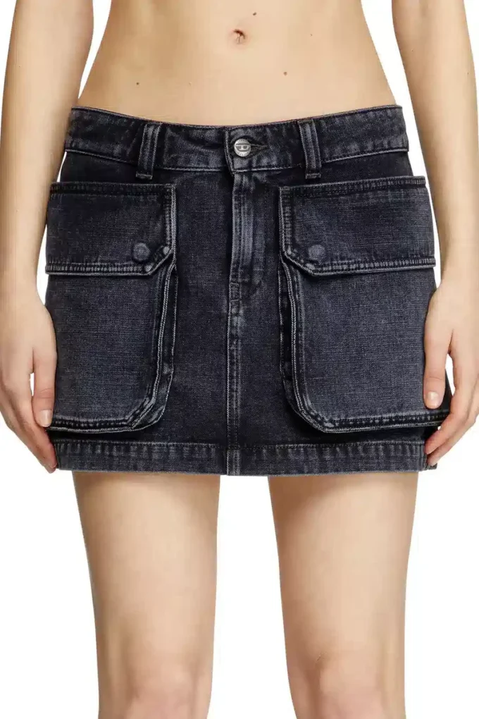 de-ton Mini skirt in batavia-weave denim