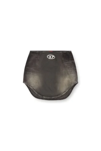 de-vany-s Denim mini skirt with Oval D logo