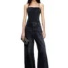 de-vors Strappy jumpsuit in batavia-weave denim