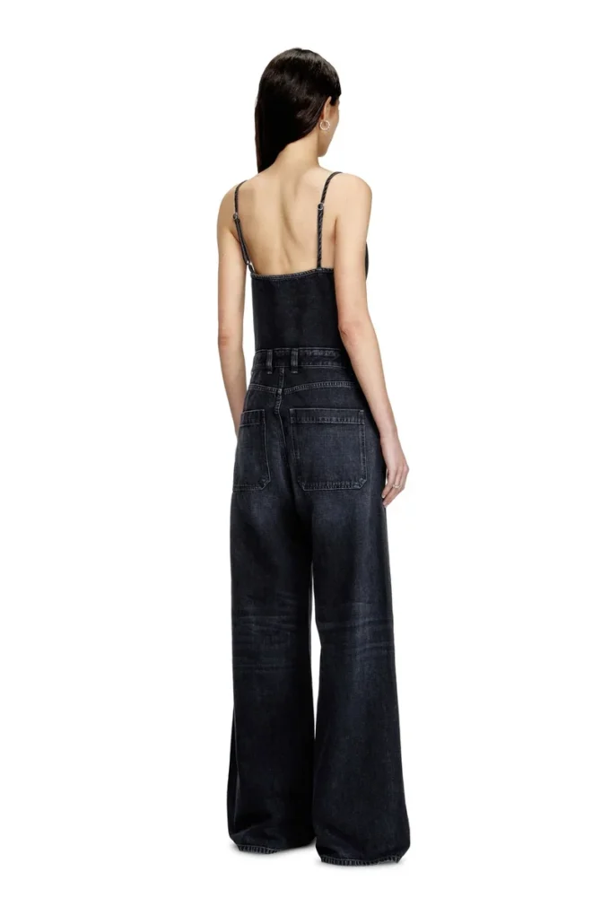 de-vors Strappy jumpsuit in batavia-weave denim