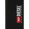 diesel 2-in-1 folio case for iphone xs & iphone x Black leather printed and debossed logo case, iPhone XS & X