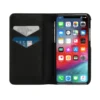 diesel 2-in-1 folio case for iphone xs & iphone x Black leather printed and debossed logo case, iPhone XS & X