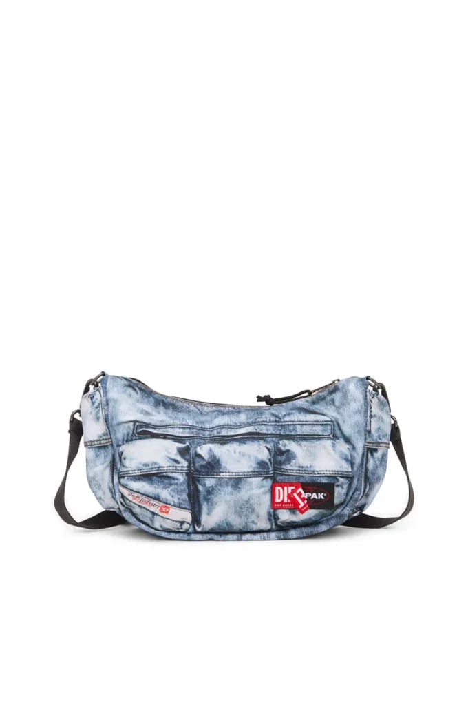 diesel shoulder bag Multipocket bag in trompe l’oeil denim