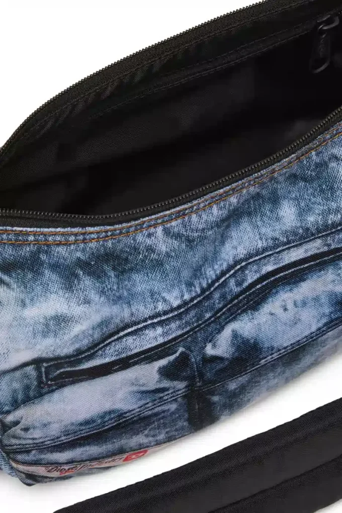 diesel shoulder bag Multipocket bag in trompe l’oeil denim