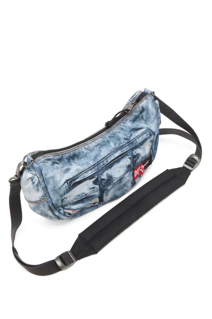 diesel shoulder bag Multipocket bag in trompe l’oeil denim