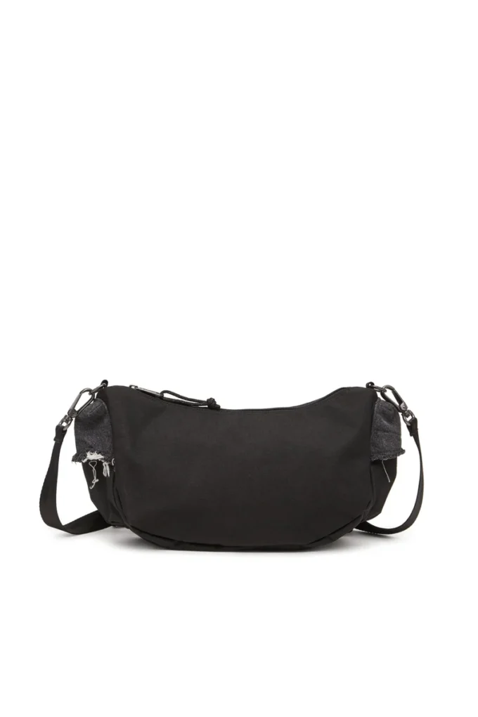 diesel shoulder bag Shoulder bag in destroyed denim and CORDURA®