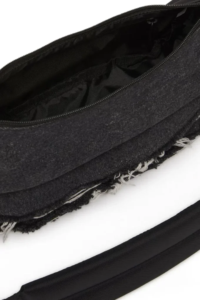 diesel shoulder bag Shoulder bag in destroyed denim and CORDURA®