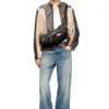 diesel shoulder bag Shoulder bag in destroyed denim and CORDURA®