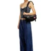 diesel shoulder bag Shoulder bag in destroyed denim and CORDURA®
