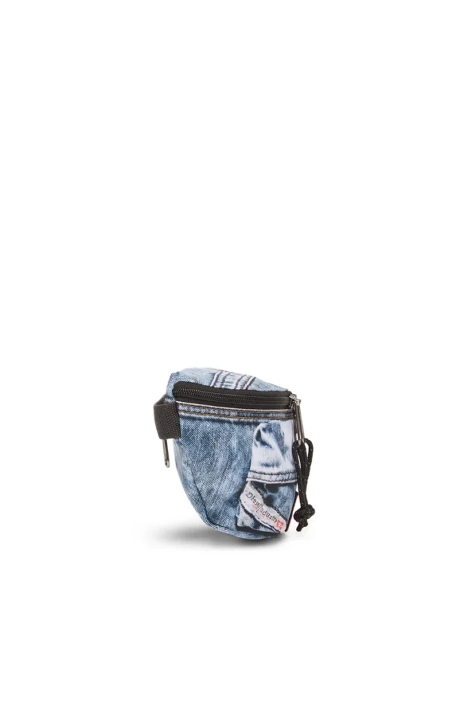 diesel springer Belt bag in trompe l’oeil denim
