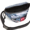 diesel springer Belt bag in trompe l’oeil denim