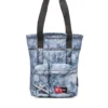 diesel tote Tote bag in trompe l’oeil denim