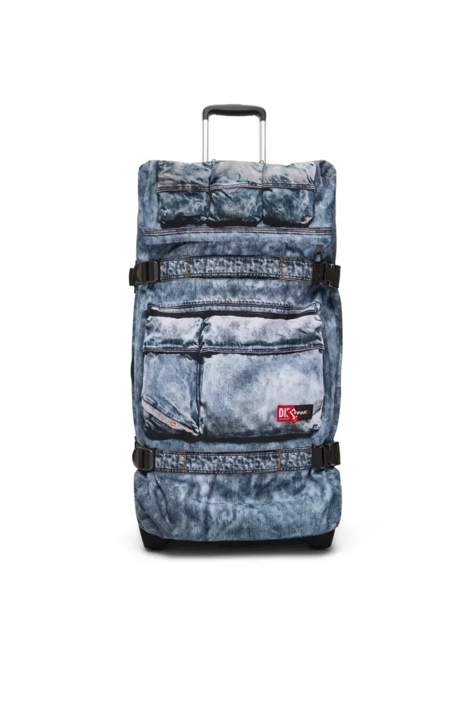diesel transit’r l Travel trolley in trompe l’oeil denim