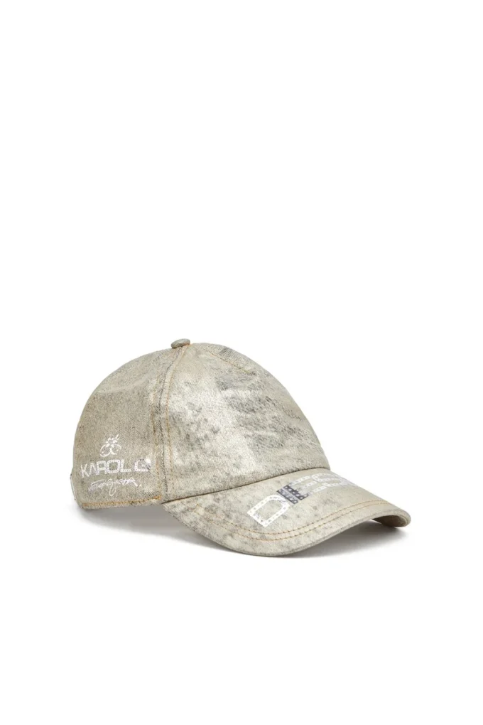 dile_luna cap Baseball cap in metallic denim