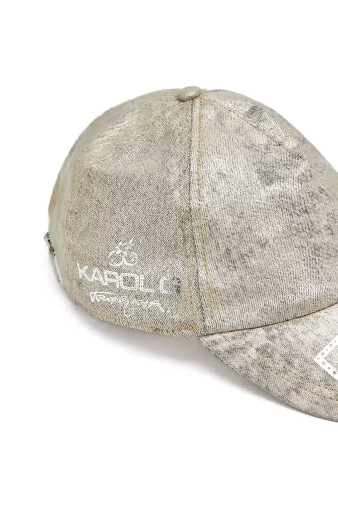 dile_luna cap Baseball cap in metallic denim