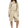 dile_luna jacket Moto jacket in distressed metallic denim