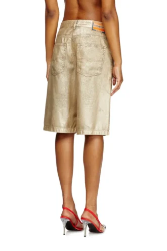 dile_luna shorts Shorts in distressed metallic denim