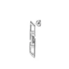 dl1348040 sterling silver jewel D Logo Sterling Silver Drop Earring