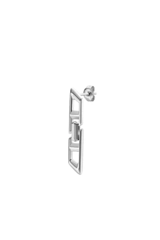 dl1348040 sterling silver jewel D Logo Sterling Silver Drop Earring