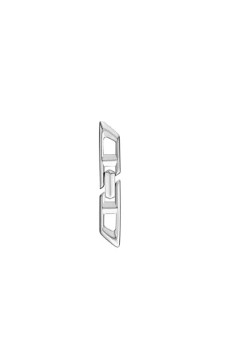 dl1348040 sterling silver jewel D Logo Sterling Silver Drop Earring