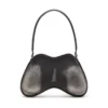double-d shoulder Double-D-Rigid shoulder bag in brushed PU