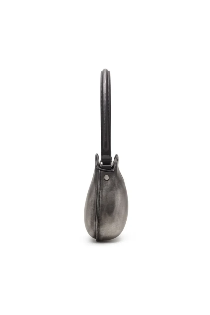 double-d shoulder Double-D-Rigid shoulder bag in brushed PU