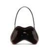 double-d shoulder Double-D-Rigid shoulder bag in dégradé glossy PU