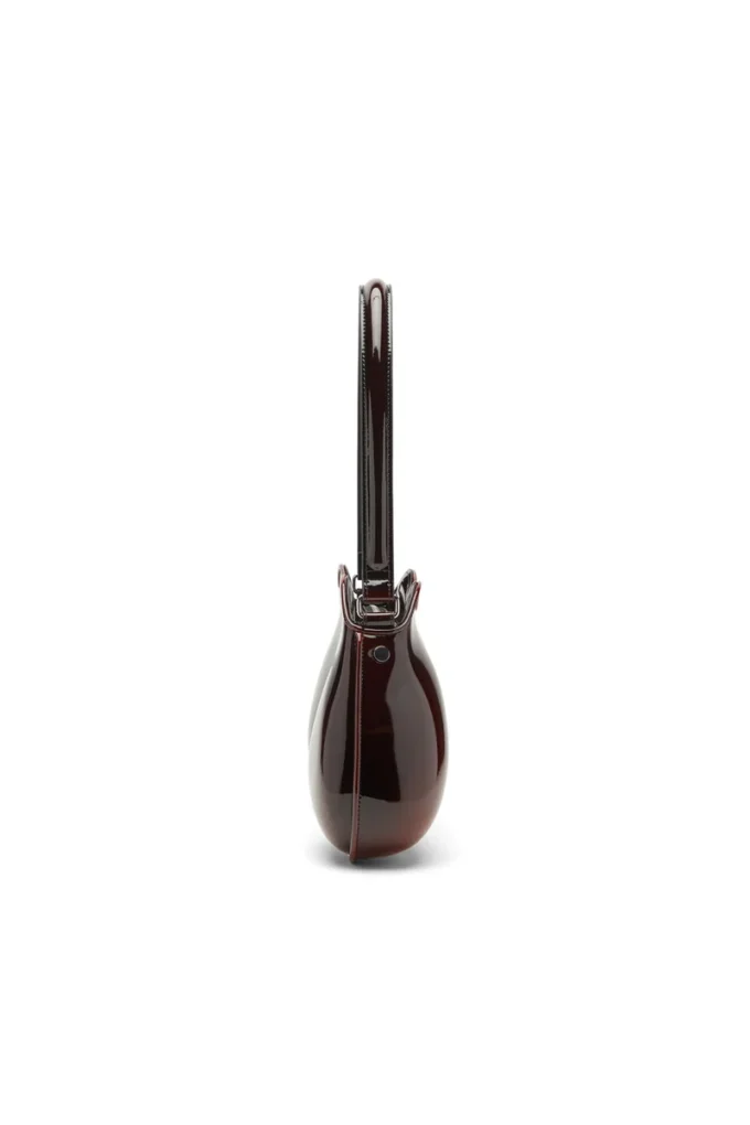 double-d shoulder Double-D-Rigid shoulder bag in dégradé glossy PU
