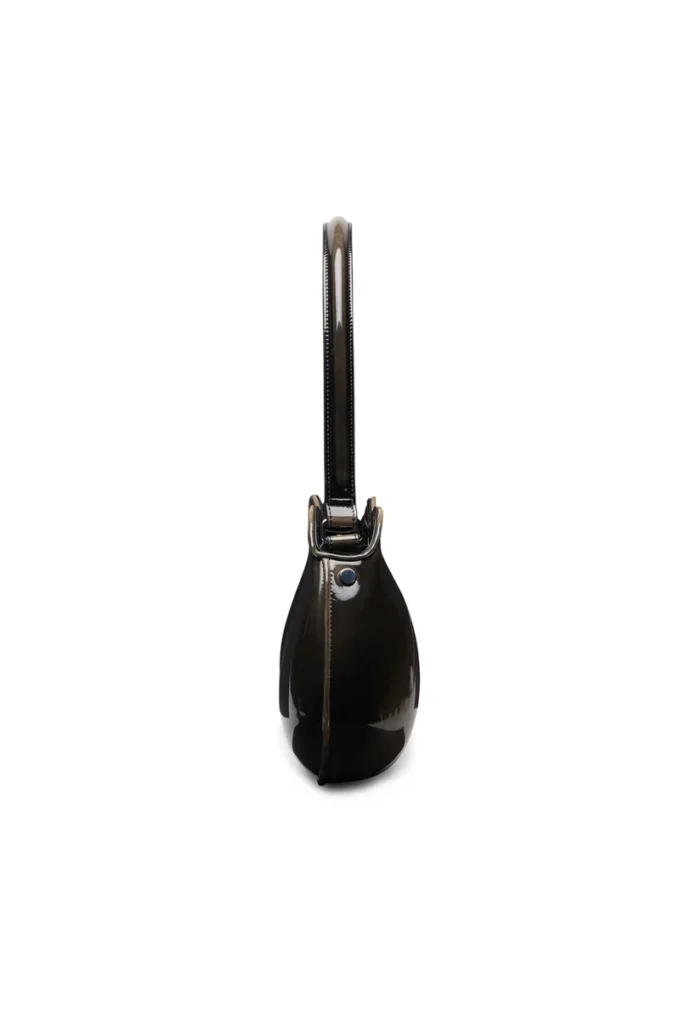 double-d shoulder Double-D-Rigid shoulder bag in dégradé glossy PU