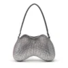 double-d shoulder Double-D-Shoulder bag with all-over crystals