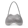double-d shoulder Double-D-Shoulder bag with all-over crystals