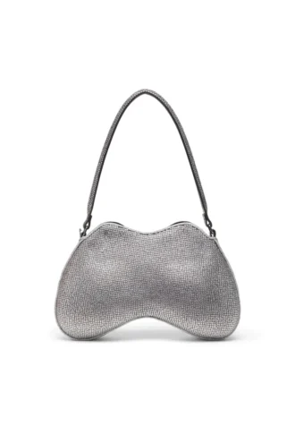 double-d shoulder Double-D-Shoulder bag with all-over crystals