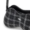 double-d shoulder Double-D-Shoulder bag with houndstooth motif