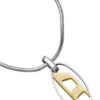 dx1421 Two-Tone Stainless Steel Pendant Necklace