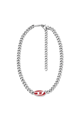 dx1446 Red enamel chain necklace