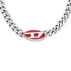 dx1446 Red enamel chain necklace