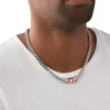 dx1446 Red enamel chain necklace