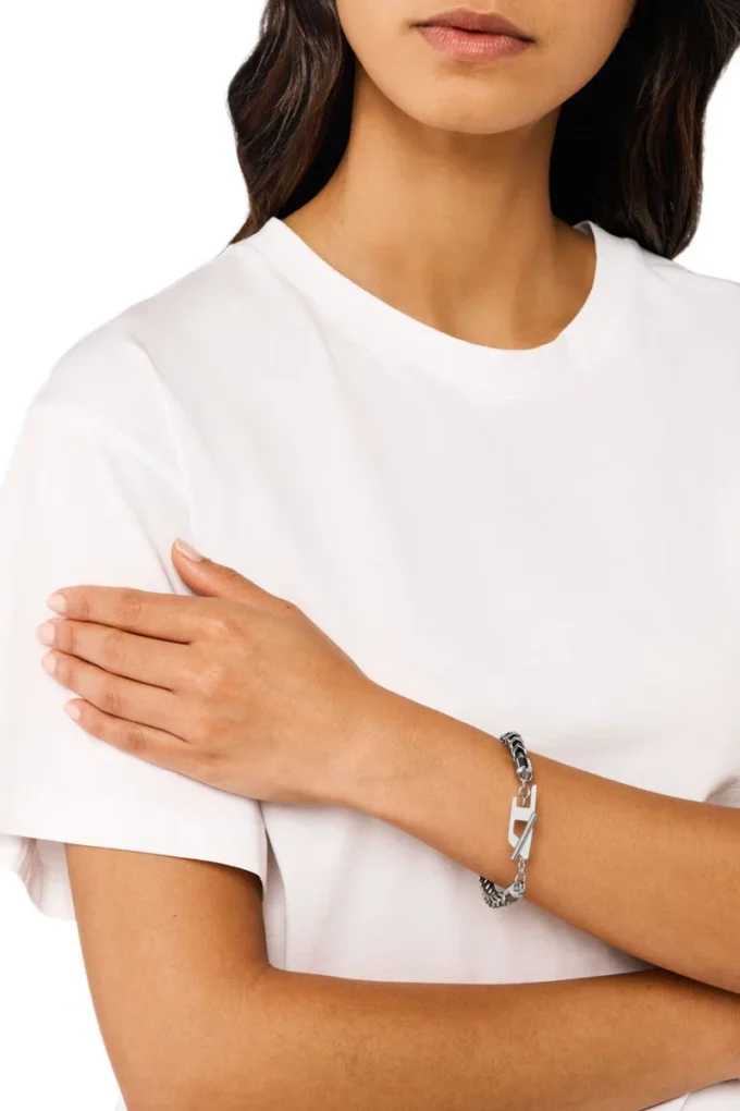 dx1540040 Stainless Steel Woven Chain Bracelet
