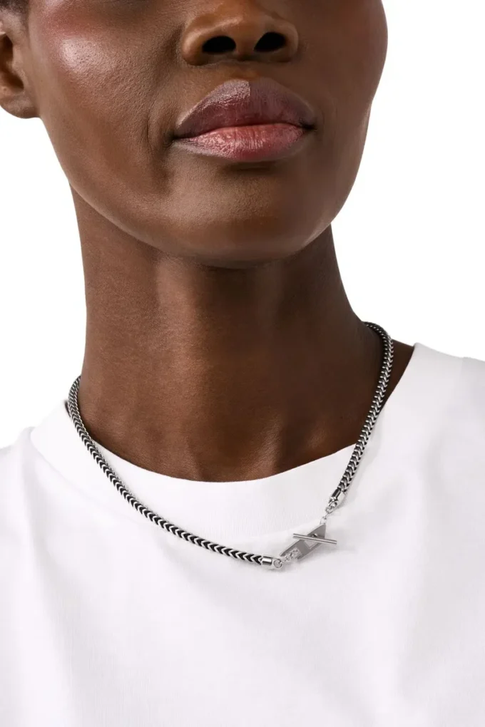 dx1552040 jewel Stainless Steel Chain Necklace
